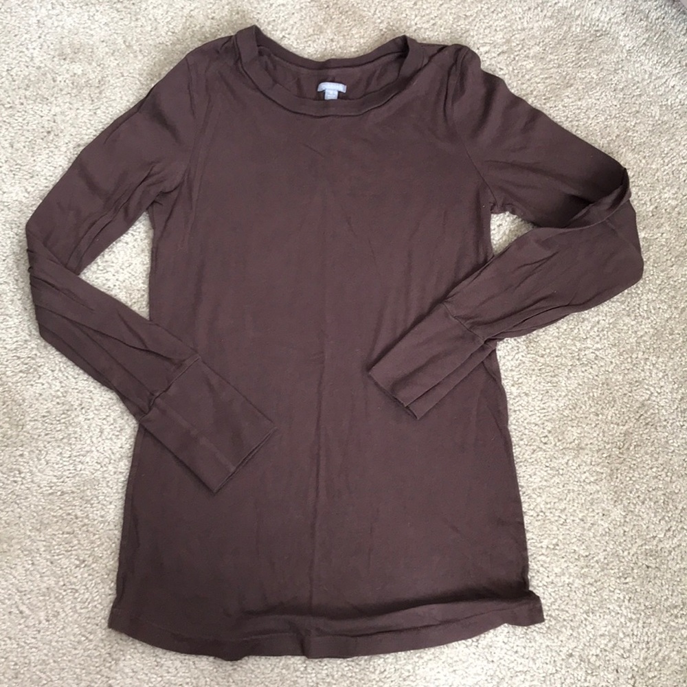 Brown long sleeve shirt